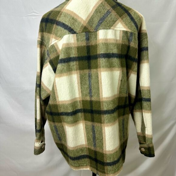 ZARA Wool Blend Plaid Tartan
Overshirt Jacket Shirt button up size S - Picture 10 of 13